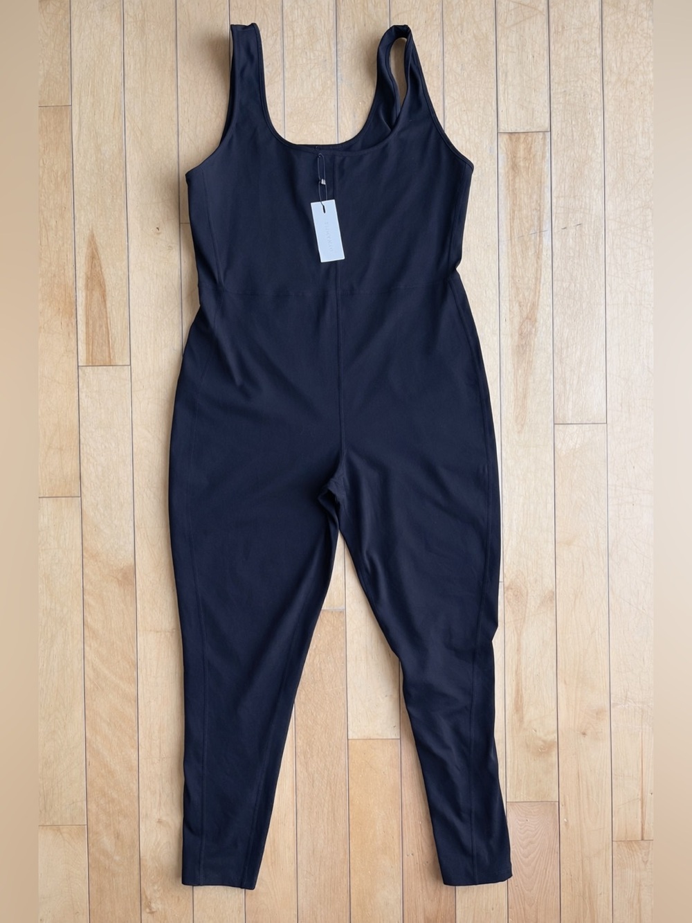 Dynamite NEW «Catsuit» Sculpting Fit Sleeveless Black One-Piece Jumpsuit Size XL